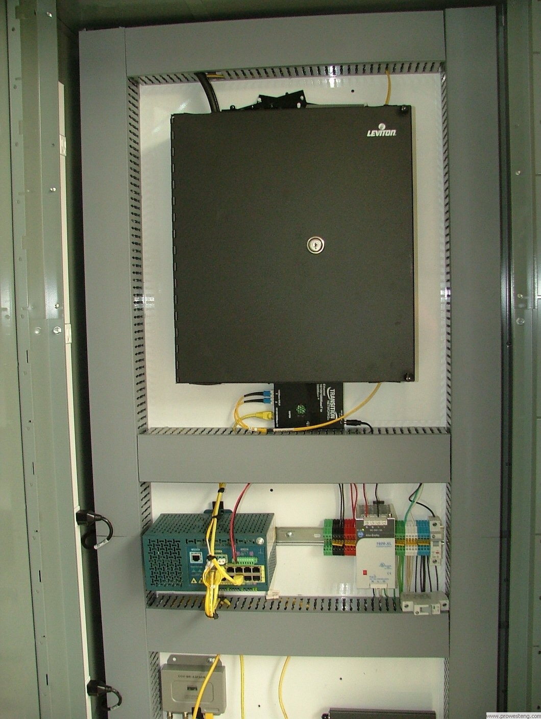 Panel for communications equipment.